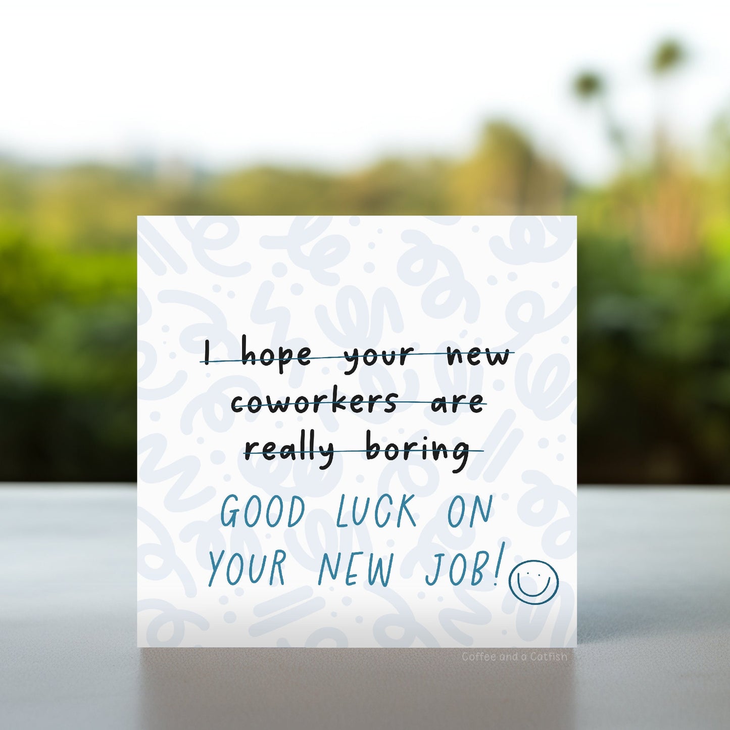 Hope Your New Coworkers Are Boring Joke Card | Funny work bestie leaving card, funny colleague new job card, funny goodbye card for coworker