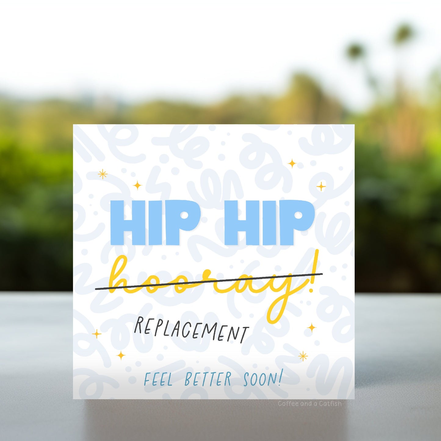 Hip Hip Replacement Card | Funny get well hip replacement card, get well hip replacement, congratulations on your new hip card, hip surgery