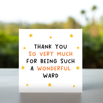 Thank You To a Wonderful Ward Card | Thank You Card for Hospital Staff, Thank You Card for Hospital Ward, Thank You to The Patient Care Team