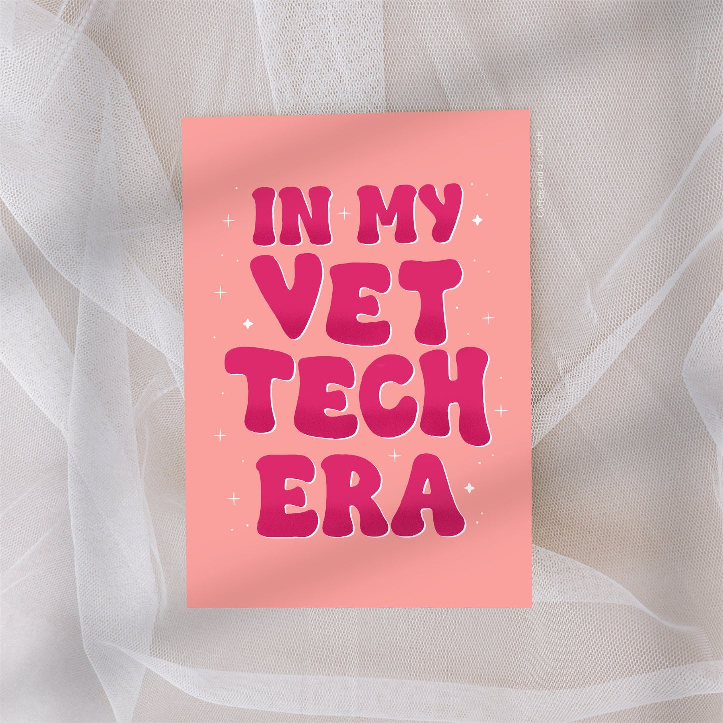 In My Vet Tech Era | Vet Nurse Print, Veterinary Technician Gift, Vet Tech Gifts, Vet Tech Print, Print for Vet Tech, gift for vet tech week