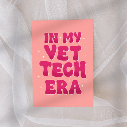 In My Vet Tech Era | Vet Nurse Print, Veterinary Technician Gift, Vet Tech Gifts, Vet Tech Print, Print for Vet Tech, gift for vet tech week