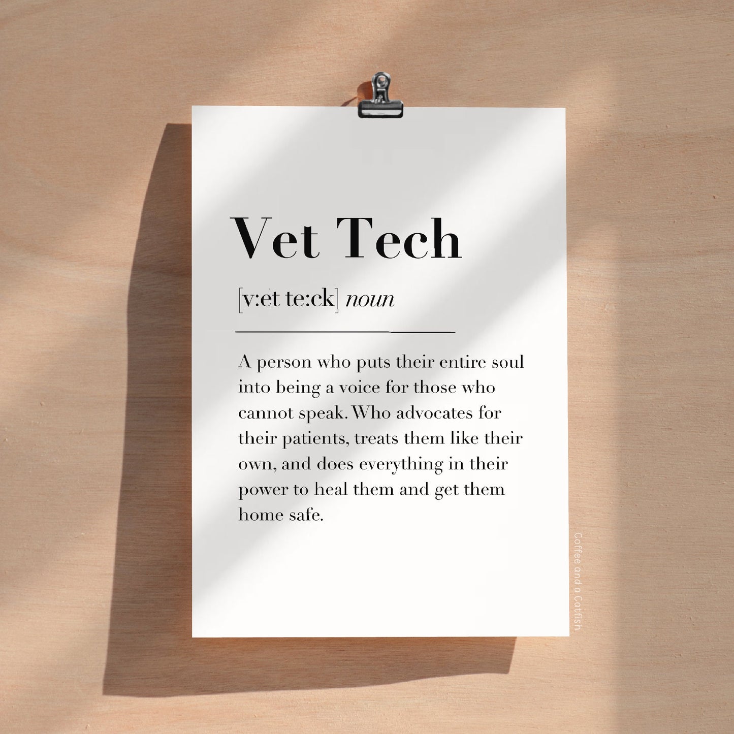 Vet Tech Definition Print | Veterinary Technician Definition Print, Vet Tech Prints, Vet Technician Print, Vet Tech Gift, Vet Tech Wall Art
