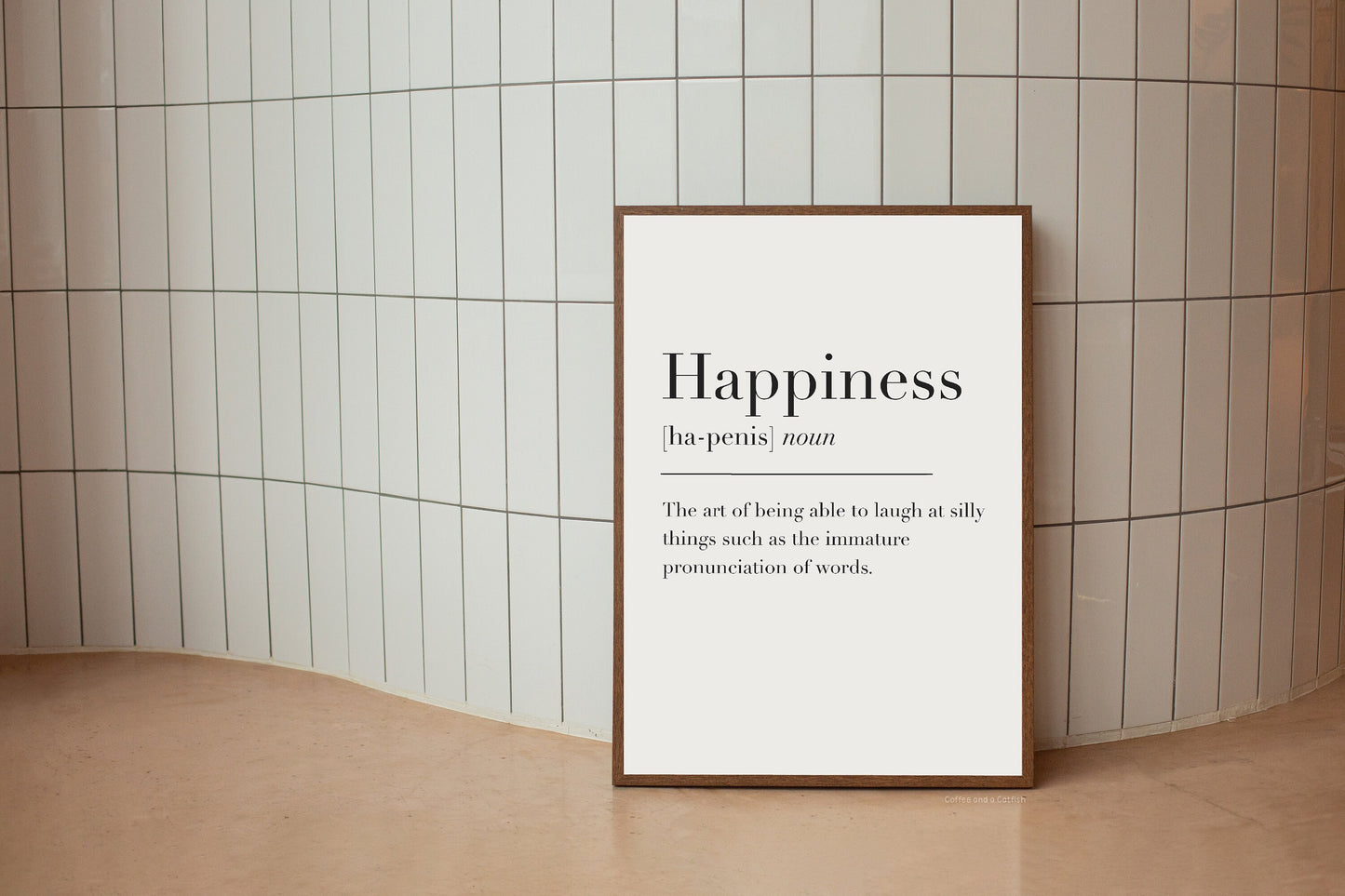 Funny Happiness Definition Print, Funny Happiness Wall Art Print, Funny Definition Wall Art Print, Funny Happy Wall Print, Joke Wall Print