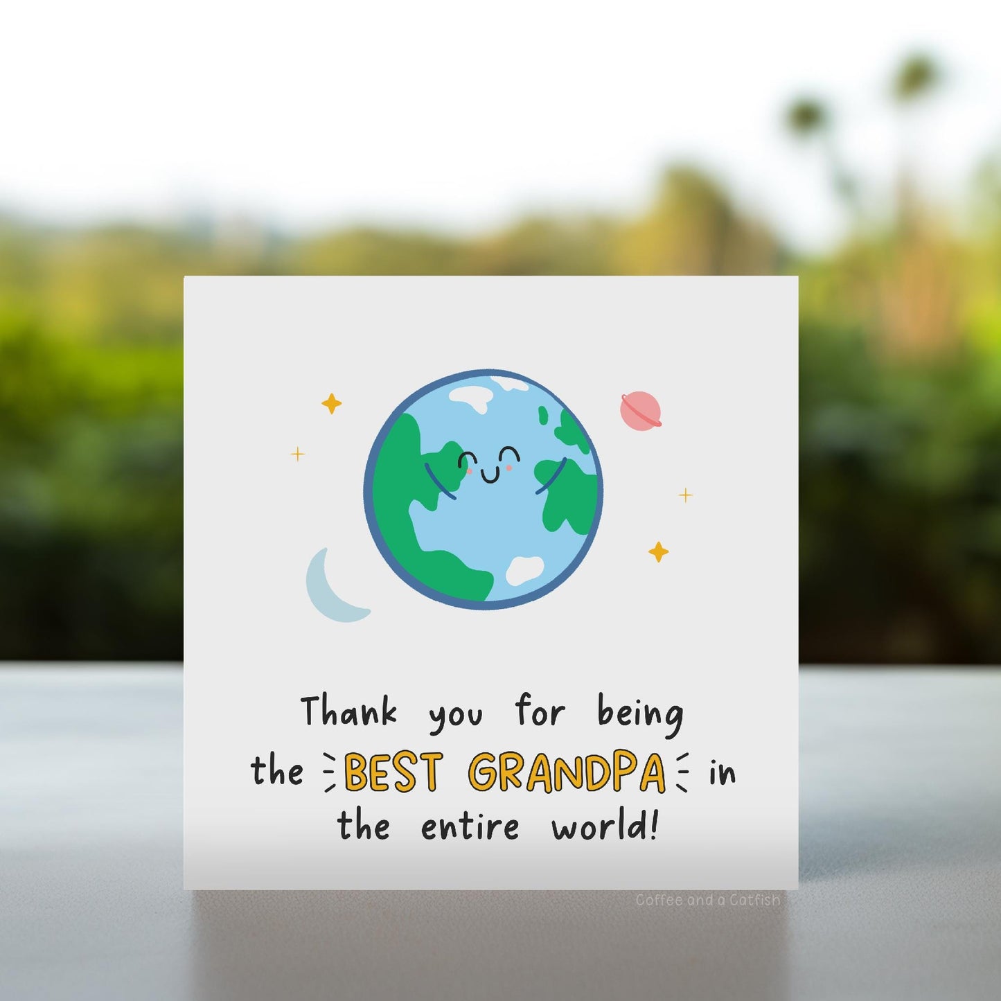 Thank You for Being the Best Grandpa in the World Card | Cute Birthday Card for Grandpa, Happy Birthday Grandpa, Card From The Grandchildren