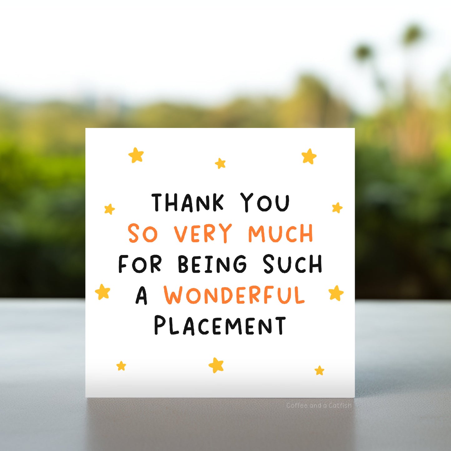 Thank you placement card | Thank you for your help during placement card, nursing placement, student placement, uni placement thank you card