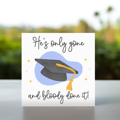 Uni Graduation Card For Him | Son Graduation Card, Congratulations on Graduating Card, College Graduation Card for Son, for brother, husband