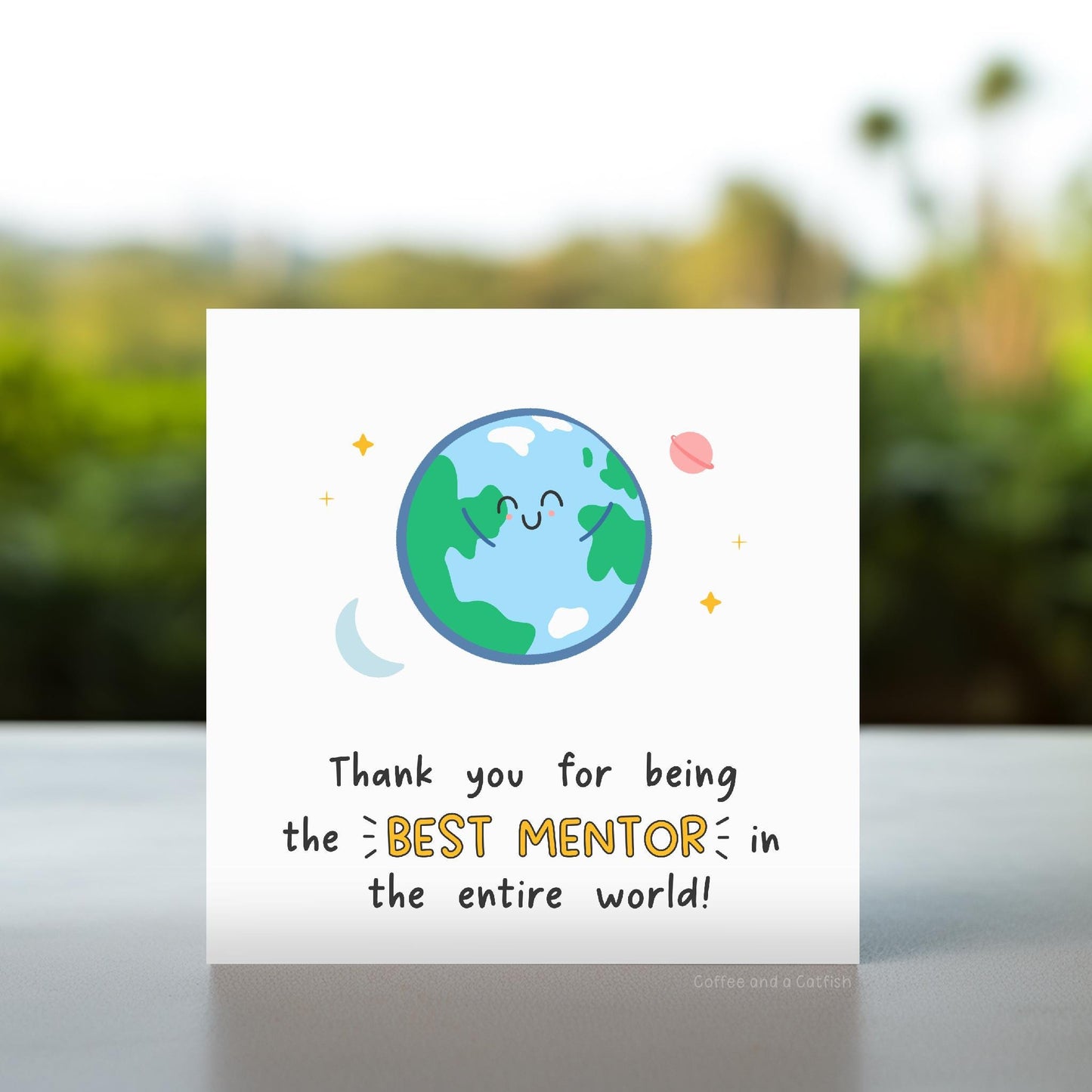 Thank You To My Mentor Card | Thank You For Mentoring Me Card, To a Wonderful Mentor Card, For The Best Mentor, To the Best Mentor Ever Card