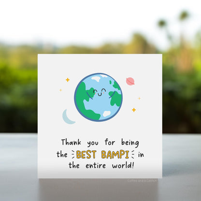 Best Bampi In The World Card | Best Bampi Ever Card, To My Bampy Card, Bampi Birthday Card, Birthday Card for Bampy, We Love Bampi Card
