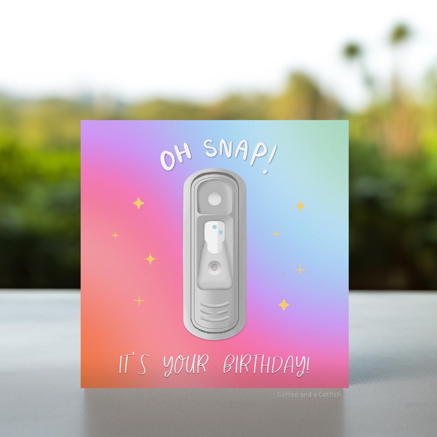 Oh Snap It's Your Birthday | Vet Tech Birthday Card, Vet Nurse Birthday Card, Vetmed Birthday Cards, Veterinary Medicine memes, snap test