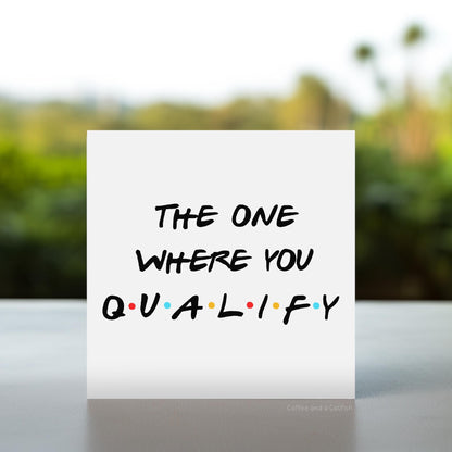 Congratulations on Qualifying Card | Qualified Nurse Card, Qualified Teacher Card, Qualification well done proud of you for qualifying card