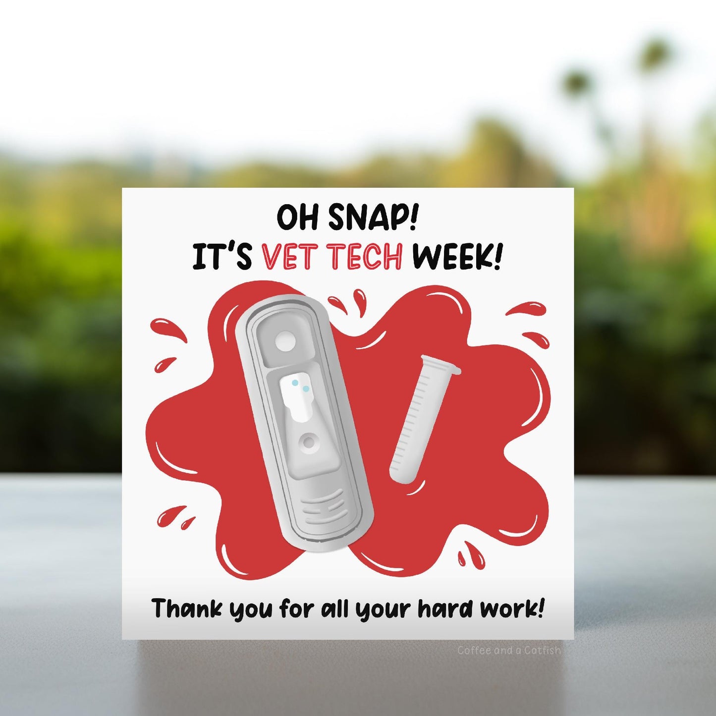 Oh Snap Its Vet Tech Week Card | Funny cards for Vet Tech Week, Vet Tech Week Cards, Thank You Vet Tech Card, Vet Tech Week Gift Ideas 2026