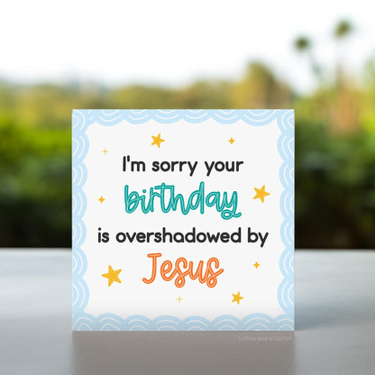 Sorry Your Birthday's on Christmas Card | Merry Birthmas Card, Funny joint Christmas Birthday Card, Born on Christmas, Xmas Birthday Card