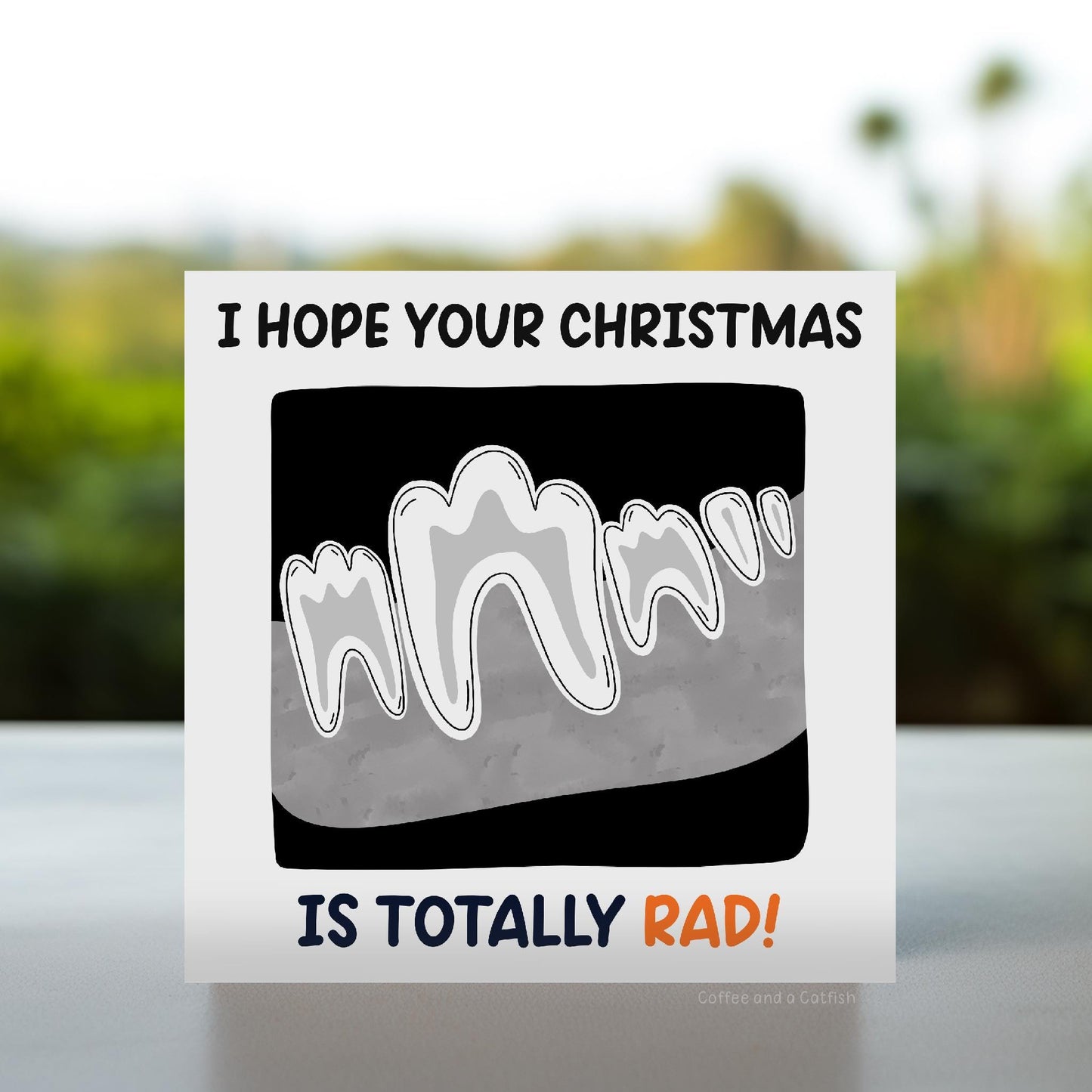 Rad Christmas | Funny Dentistry Christmas Cards, Vet Nurse Vet Tech Christmas Card, Radiographer Christmas card, X-ray Tech Christmas Cards
