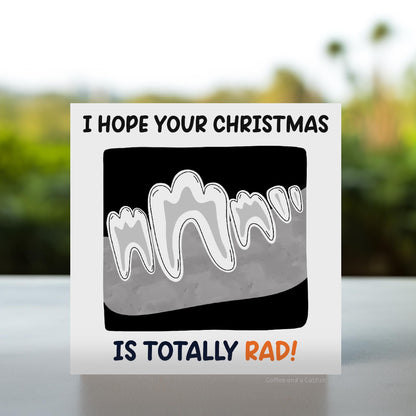 Rad Christmas | Funny Dentistry Christmas Cards, Vet Nurse Vet Tech Christmas Card, Radiographer Christmas card, X-ray Tech Christmas Cards