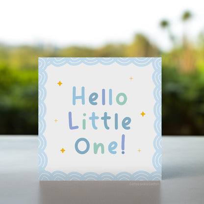 Welcome To The World Little One Baby Boy Card | Baby Boy Card, Hello Little One, Baby Boy Card, New Baby Boy Card, Congratulations New Baby