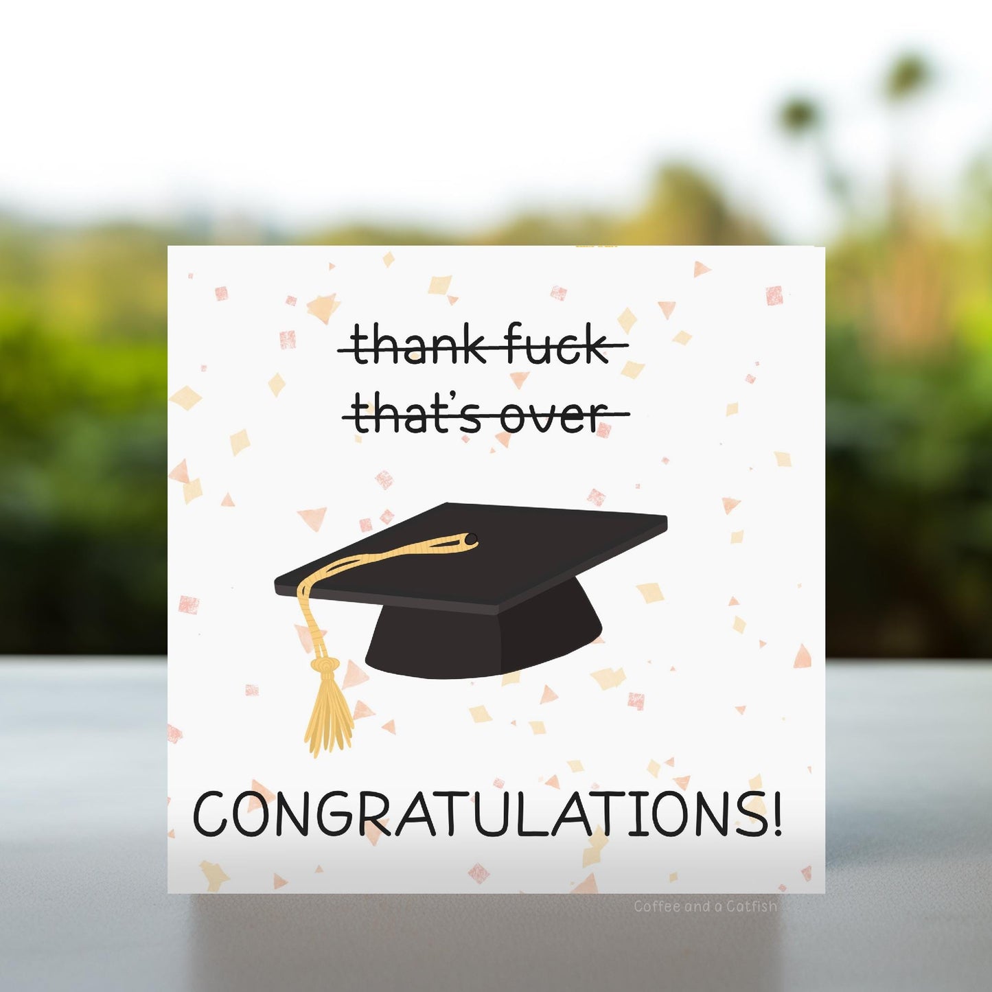 Swear funny graduation card | Uni graduation card, You graduated card, Graduation university gift, Graduation card for her, Graduation card