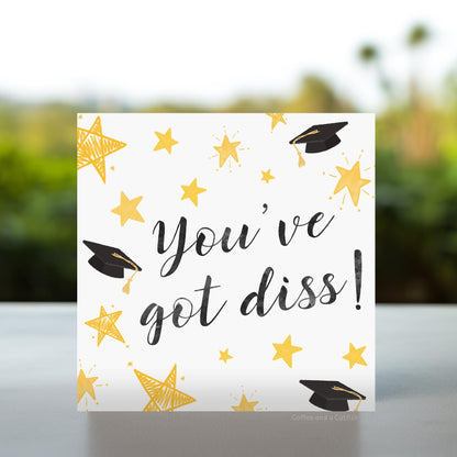 You've Got Diss | Dissertation Hand In Card, Dissertation Card, Dissertation Gift, Uni Finished Cards, Well Done on Your Dissertation Cards