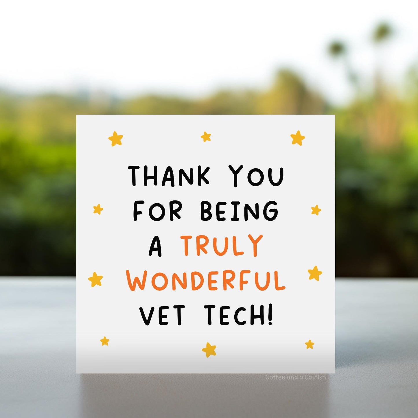 Vet Tech Week Thank You Cards | Veterinary Technician Appreciation Card, Card for Vet Tech week, Thank You Vet Tech Card, Vet Tech Week Gift