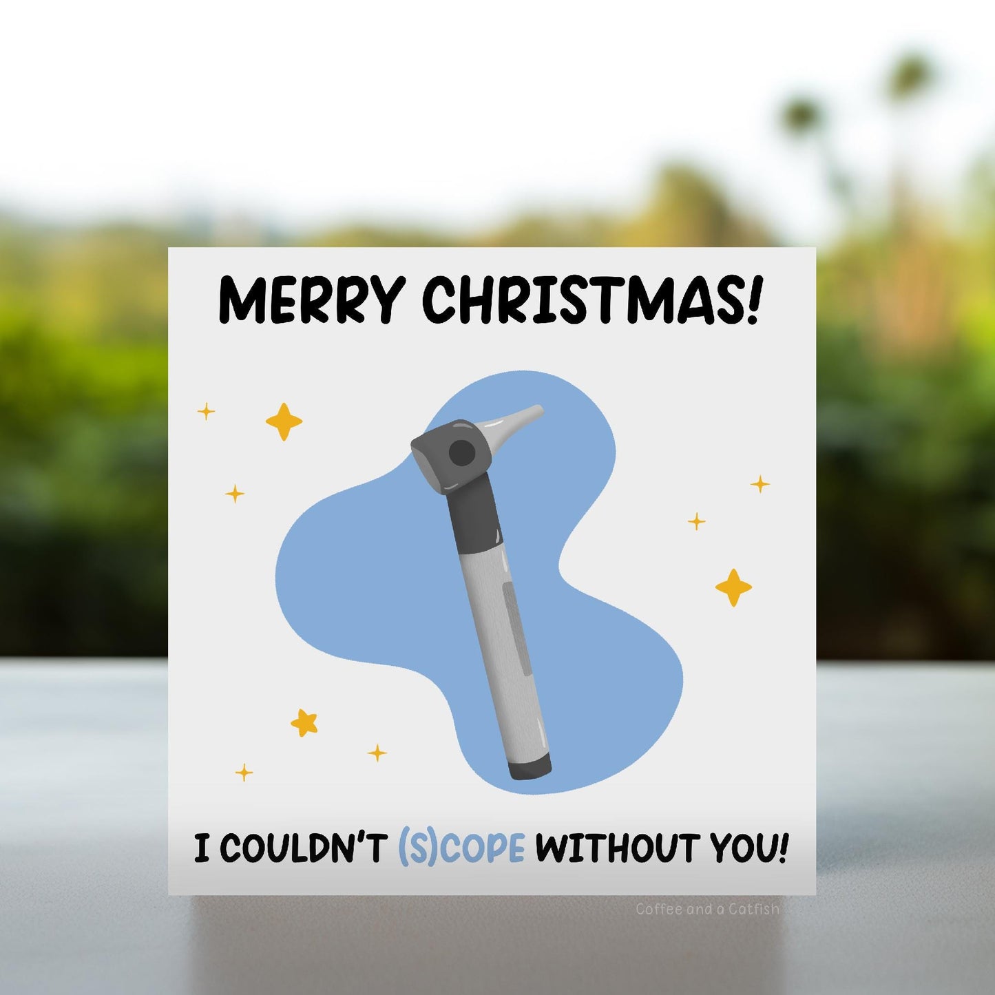 Funny Medical Christmas Cards | Otoscope Christmas Card, Doctor Christmas Card, Veterinary Christmas Cards, Joke Medical Christmas Cards