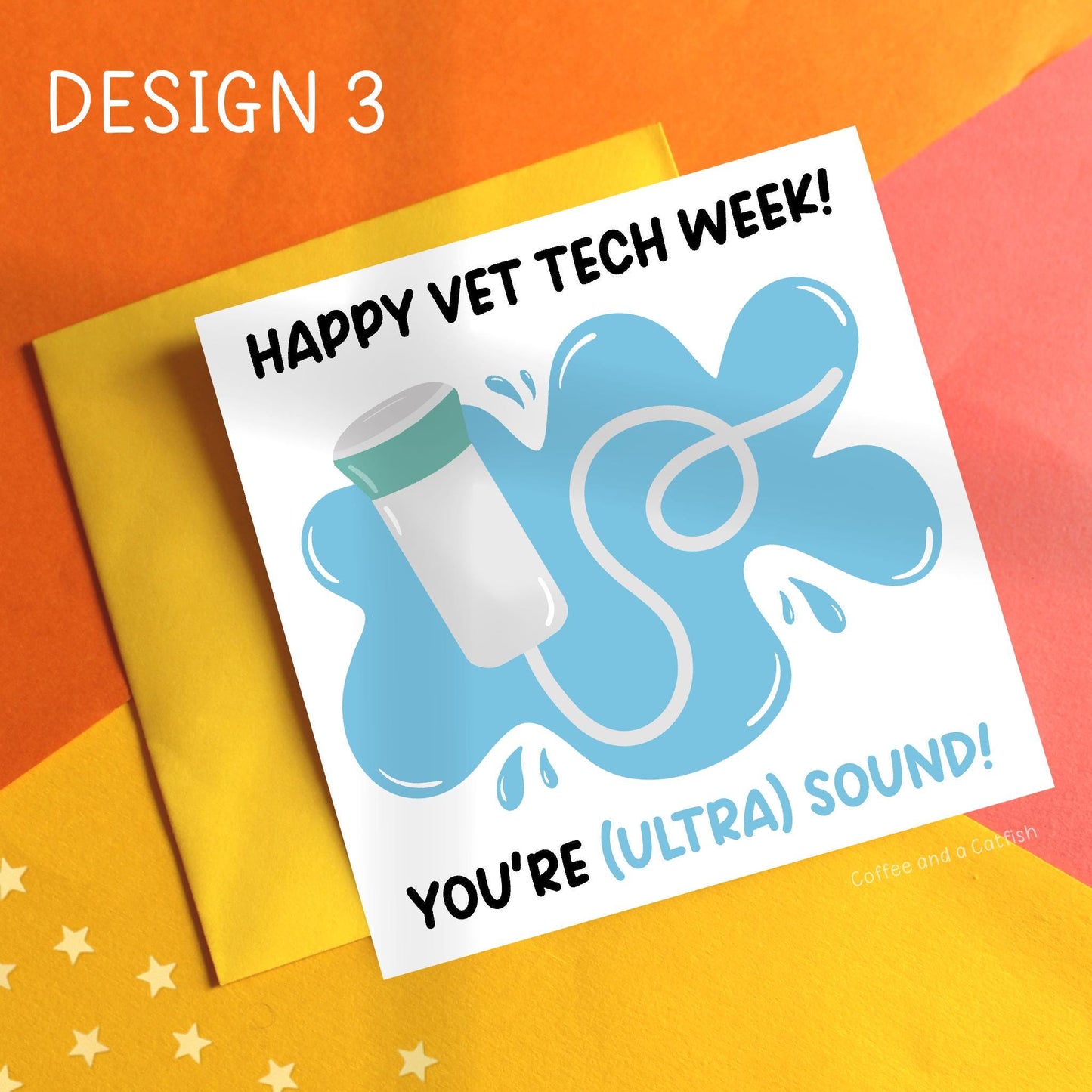 Vet Tech Week Cards, Funny Vet Tech Week 5x5" Thank You Cards *MULTIPACK OF 5* Thank You Vet Techs, Vet Tech Appreciation Gift Vet Tech Week