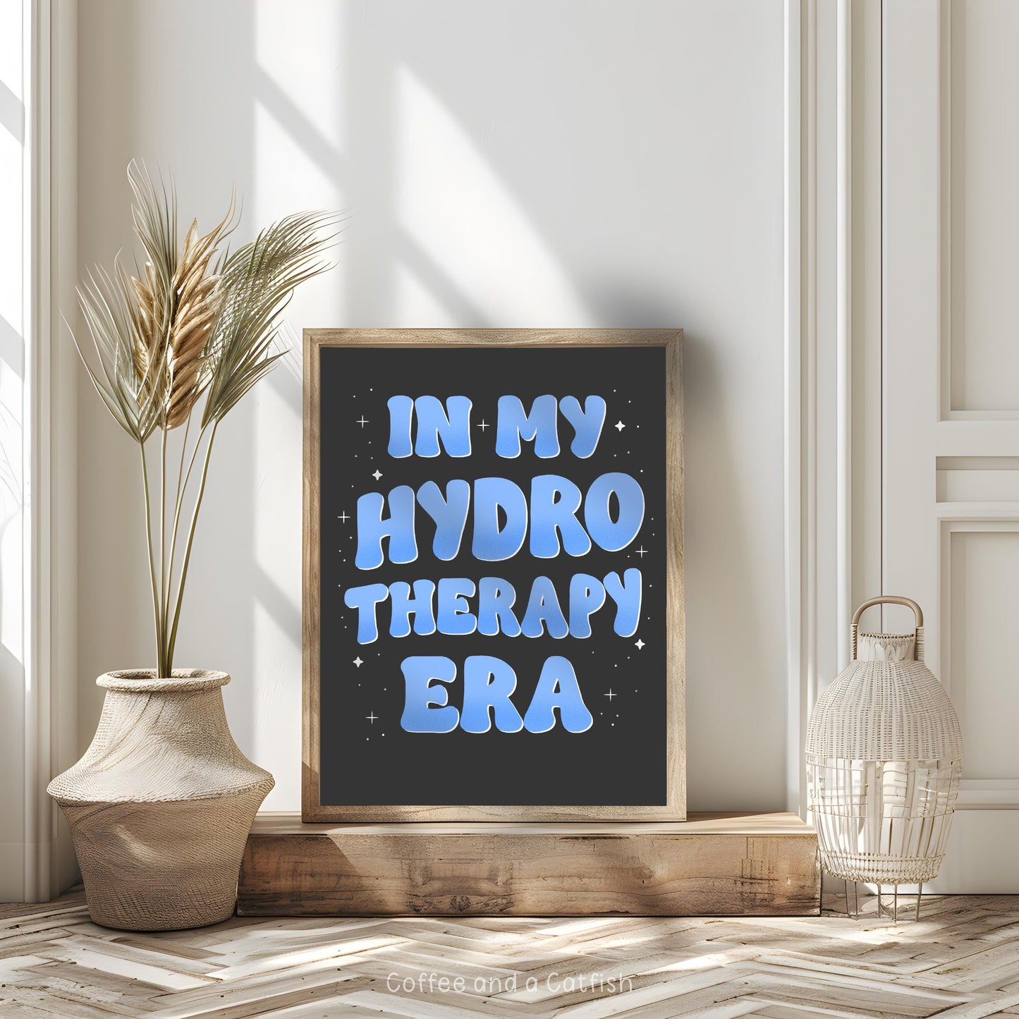 In My Hydrotherapy Era Print | Hydrotherapist Print, Hydrotherapist Gifts, Hydro Gifts, For Hydrotherapist (Black/Blue)