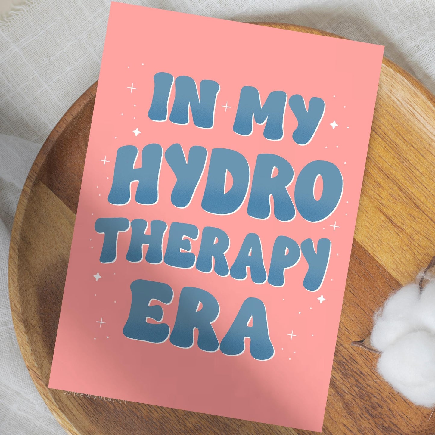 In My Hydrotherapy Era Print | Hydrotherapist Print, Hydrotherapist Gifts, Hydro Gifts, For Hydrotherapist (Pink/Blue)
