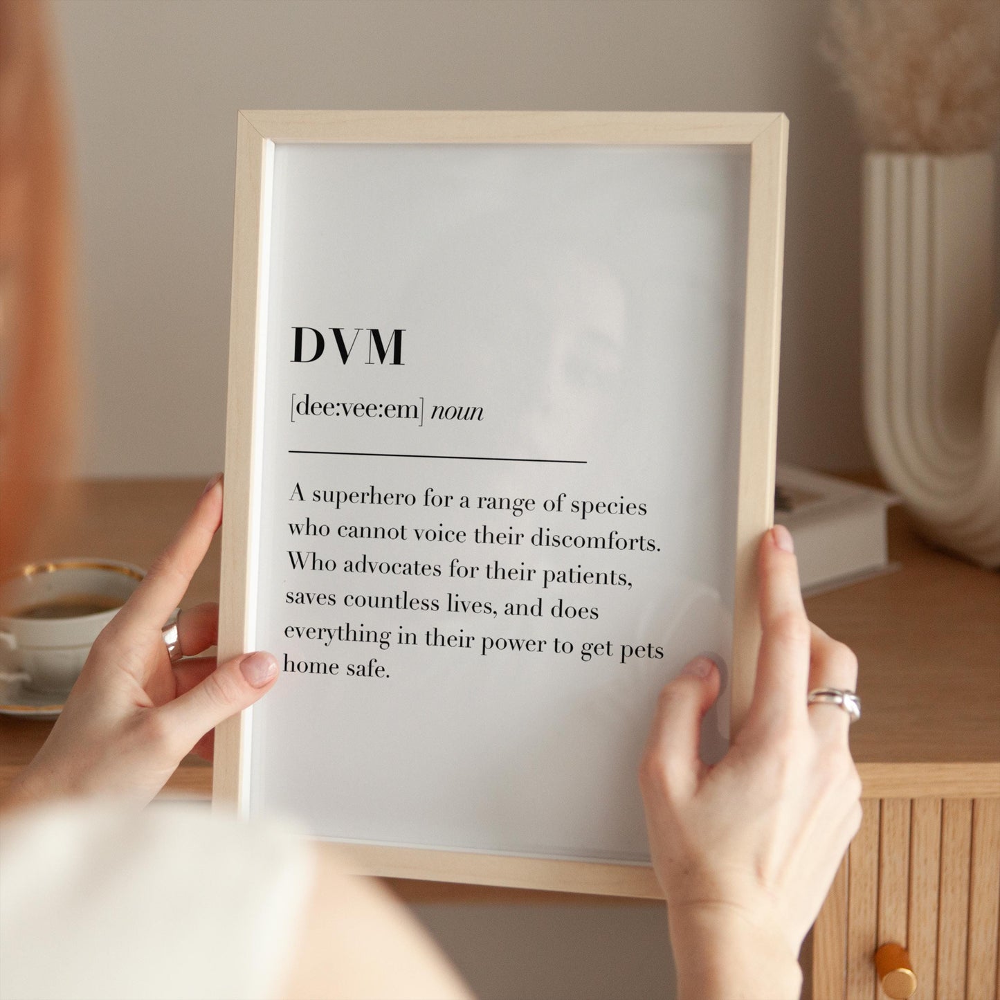 DVM Definition Print | Veterinarian Definition Print, DVM Gift, Thank You Vet Gift, Veterinarian Gift, Veterinary Surgeon Gift