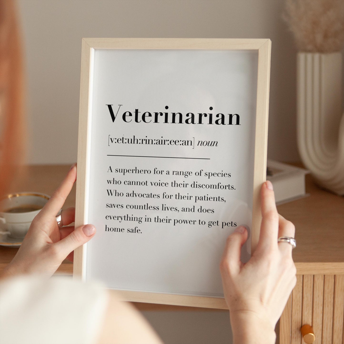 Vet Definition Print | Veterinarian Definition Print, DVM Definition Print, Thank You Vet Gift, Veterinarian Gift, Veterinary Surgeon Gift