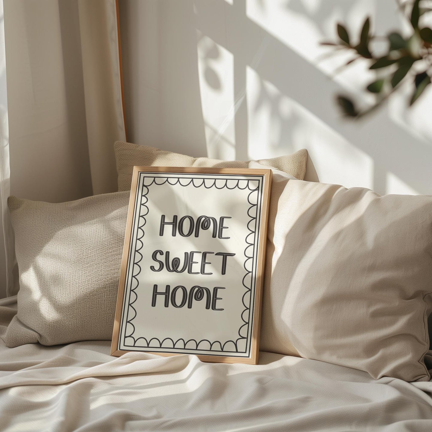 Home Sweet Home Print | Cosy Home Prints, Lets Get Cosy Wall Art, Cosy Quote Wall Art, Home Quote Print, Rather Be Home Print for Hallway