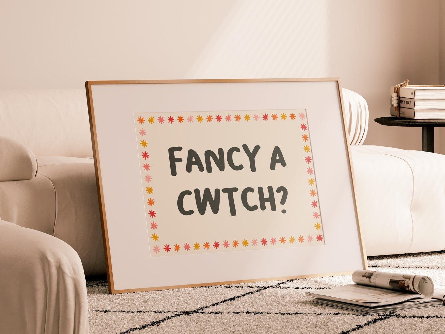 Fancy a Cwtch Welsh Wall Art Print | Welsh Gift Idea, Welsh Birthday Gift, For Bampi, Wales Decor, Wales Home Print, CWTCH definition print