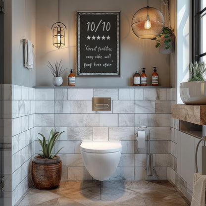 10/10 Toilet Review Funny Sign | Hilarious Loo Sign, A3 A4 A5 Toilet Print, Downstairs Toilet Prints, Cheeky Toilet Review, Bathroom Jokes