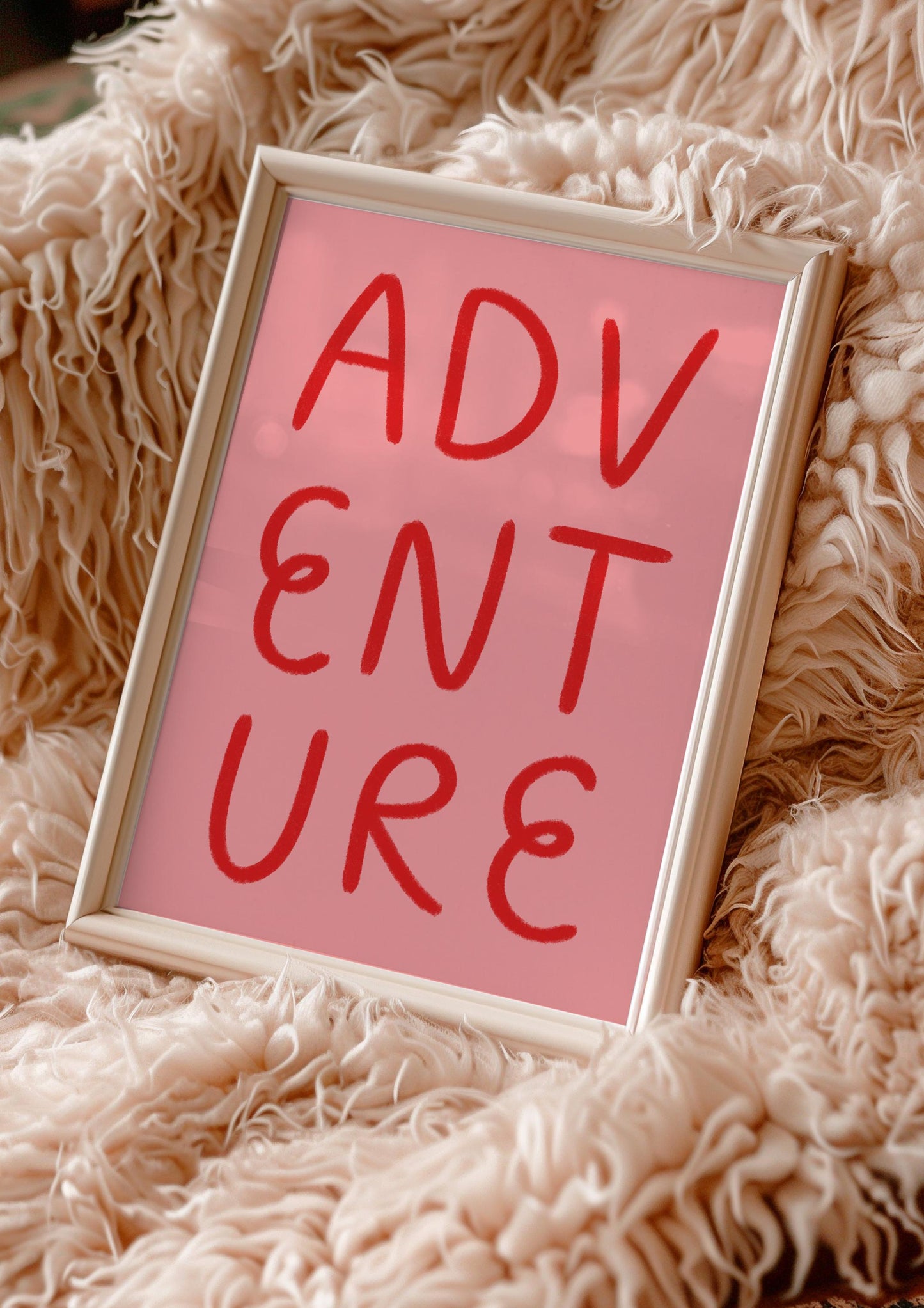 Pink and Red Adventure Prints | Pink and Red Typography Print, Girly Nursery Prints, Pink Nursery Prints, Preppy Bedroom Prints, Pink Dorm
