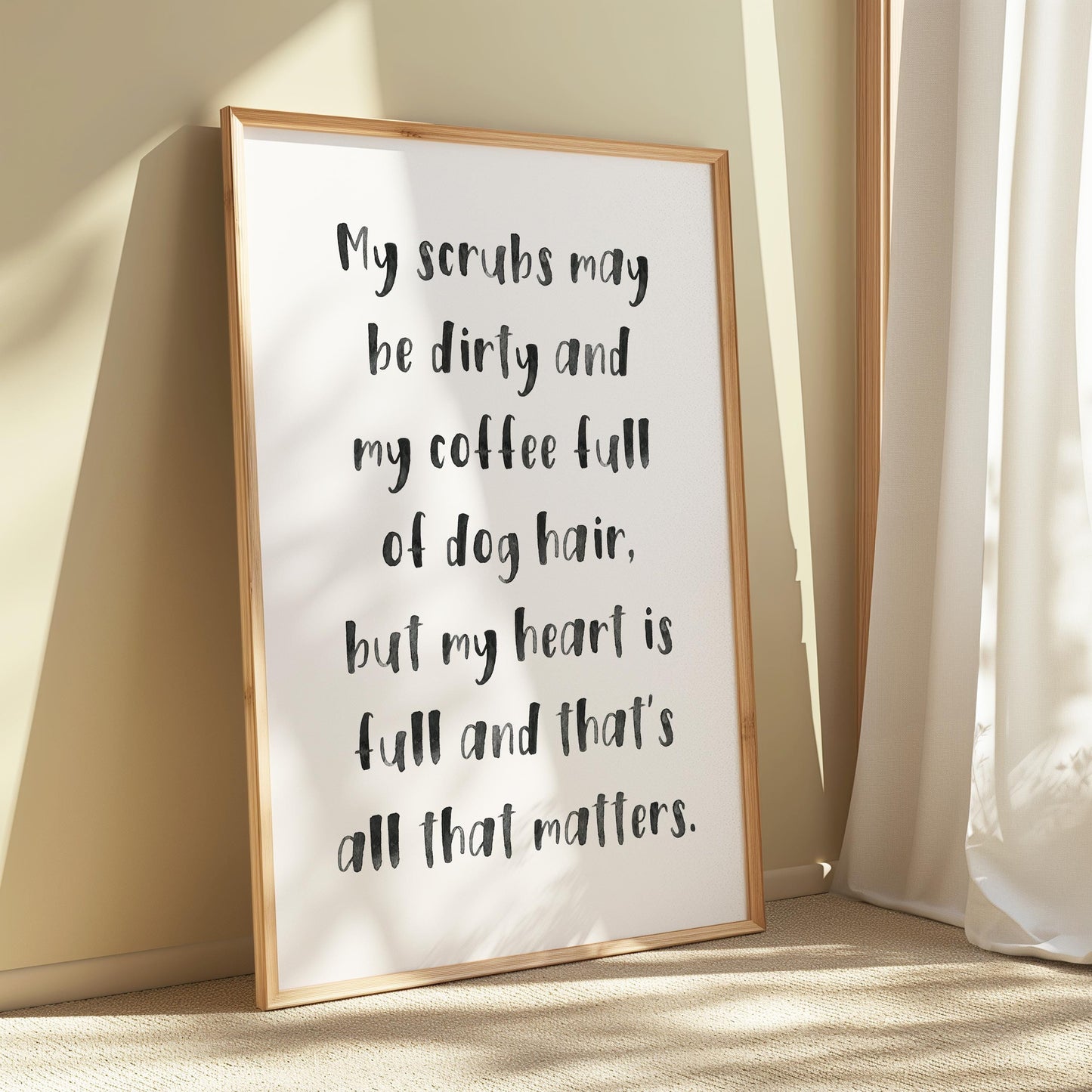 Dirty Scrubs Full Heart | Vet Nurse Print, Vet Med gift ideas, Gift for vet nurse, for student vet nurse, vet nurse gift, vet nursing gifts