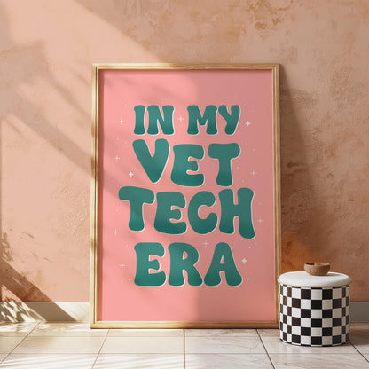 In My Vet Tech Era | Vet Tech Print, Veterinary Technician Gift, Vet Tech Gifts, Lvt Print, Rvt Print, Cvt Print, LVT gifts, Vet Tech Gifts