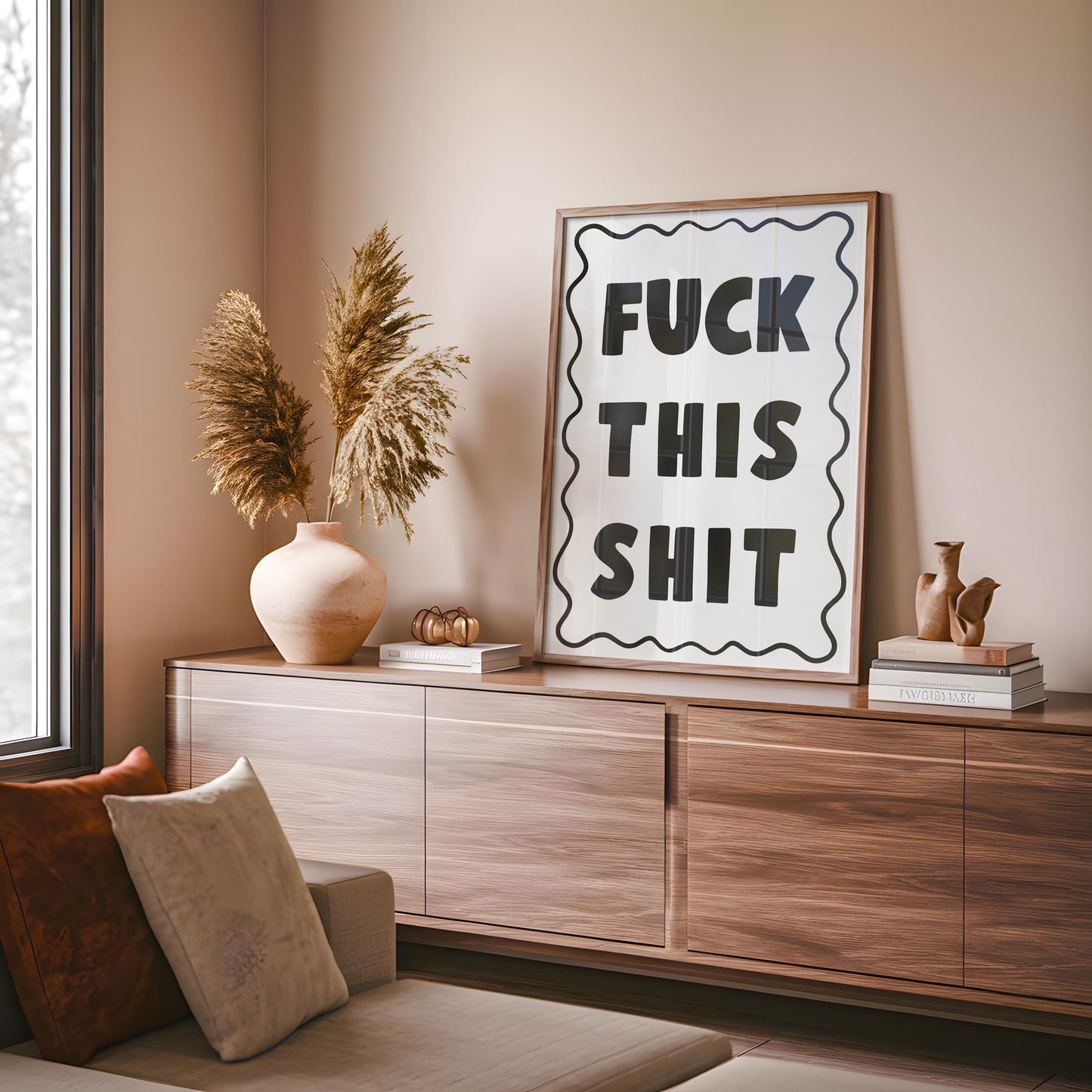 Sweary Wall Art Print | Fuck This Wall Art, F This Print, Funny Rude Print, Rude Swearing Print, Cussing Prints, Cursing Prints, Wall Art