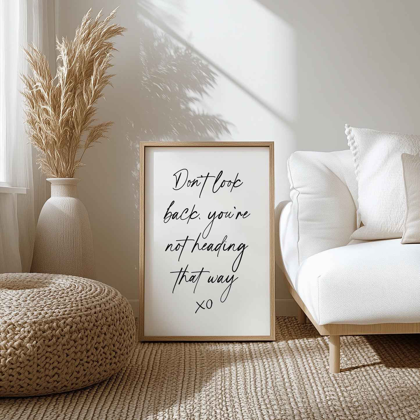 Don't Look Back Print | Stop Looking Back Print, Quote Print, Quote Wall Art, Quote Gift Idea, Print for the Home, Office Decor for Women