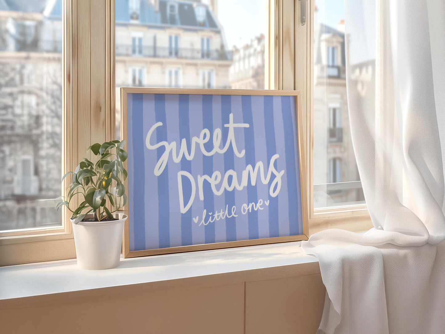 Sweet Dreams Baby Boy Print | Baby Boy Nursery Print, Boy Nursery Print, Blue Nursery Wall Art, Cute Boys Nursery Print, Baby Boy Quote Art