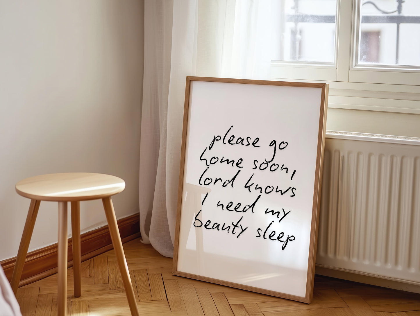 Need My Beauty Sleep Print | Funny Please Go Home Print, Please Leave By 9pm Print, I Need Sleep Print, If You Love Me Let Me Sleep Print