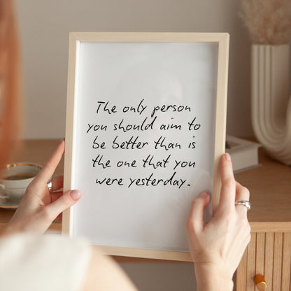 Don't Compare Print | Motivational Prints, Inspirational Prints, Keep Going Wall Art, Comparison Is The Thief of Joy Print, Positive Poster