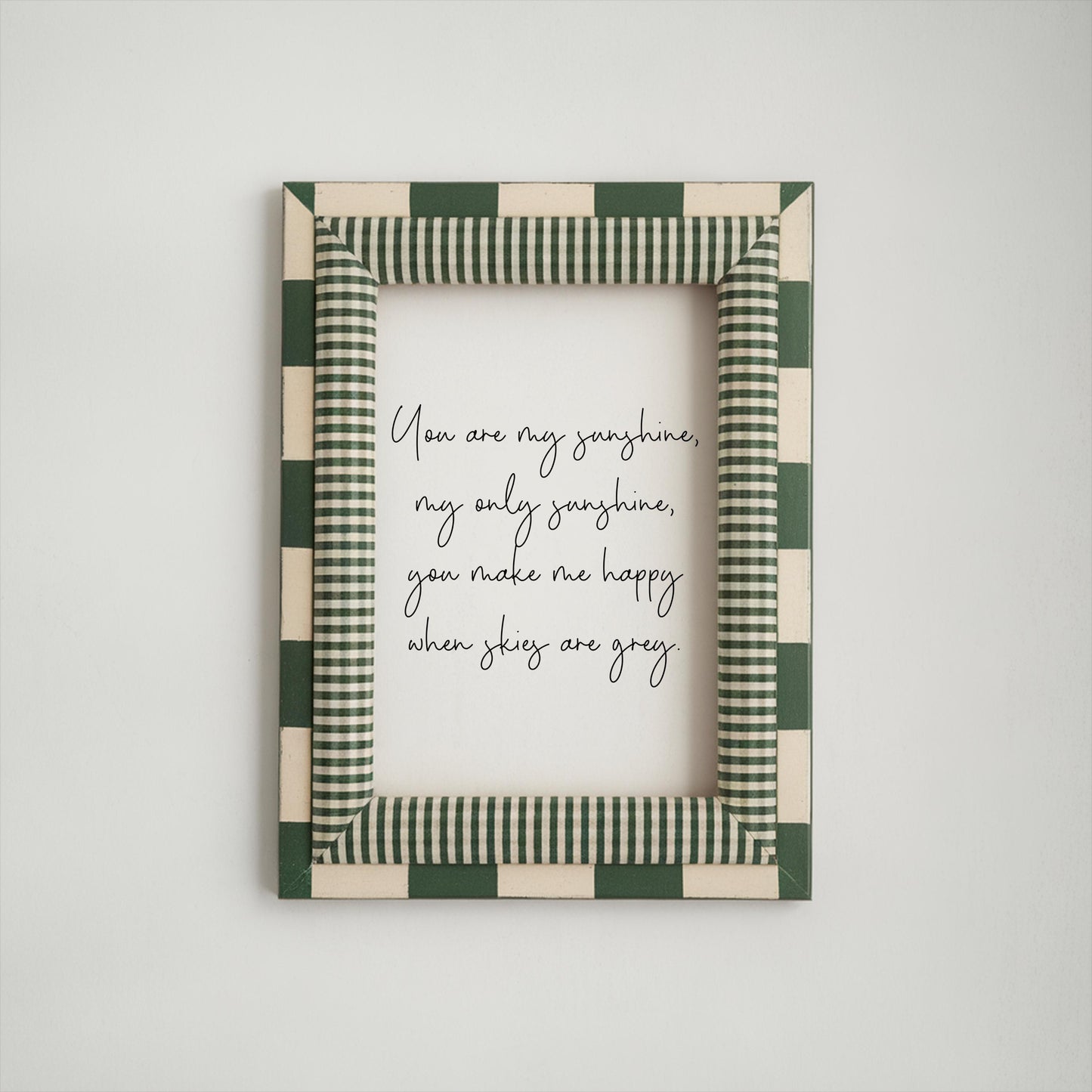 You Are My Sunshine Nursery Print | Neutral Nursery Prints, Nursery Rhyme Art, Cute Elegant Nursery Prints, Nursery Lyric Quotes Wall Art