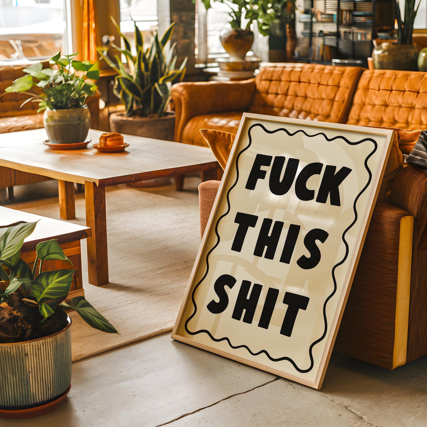 Sweary Wall Art Print | Fuck This Wall Art, F This Print, Funny Rude Print, Rude Swearing Print, Cussing Prints, Cursing Prints, Wall Art