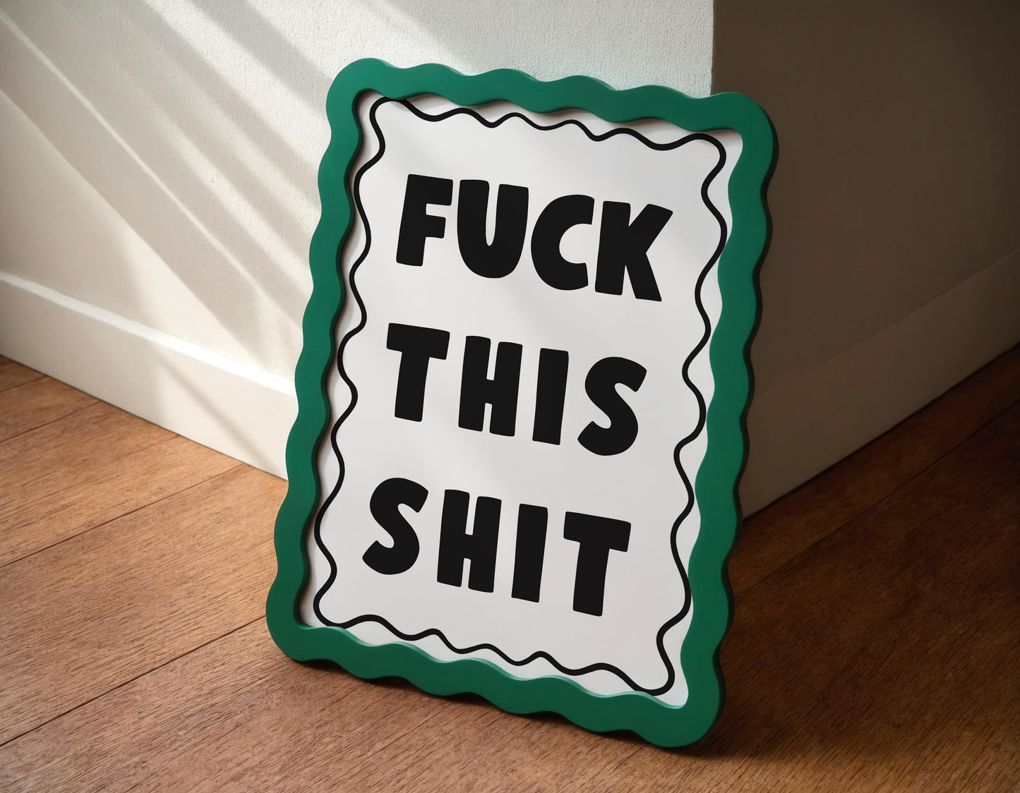Sweary Wall Art Print | Fuck This Wall Art, F This Print, Funny Rude Print, Rude Swearing Print, Cussing Prints, Cursing Prints, Wall Art