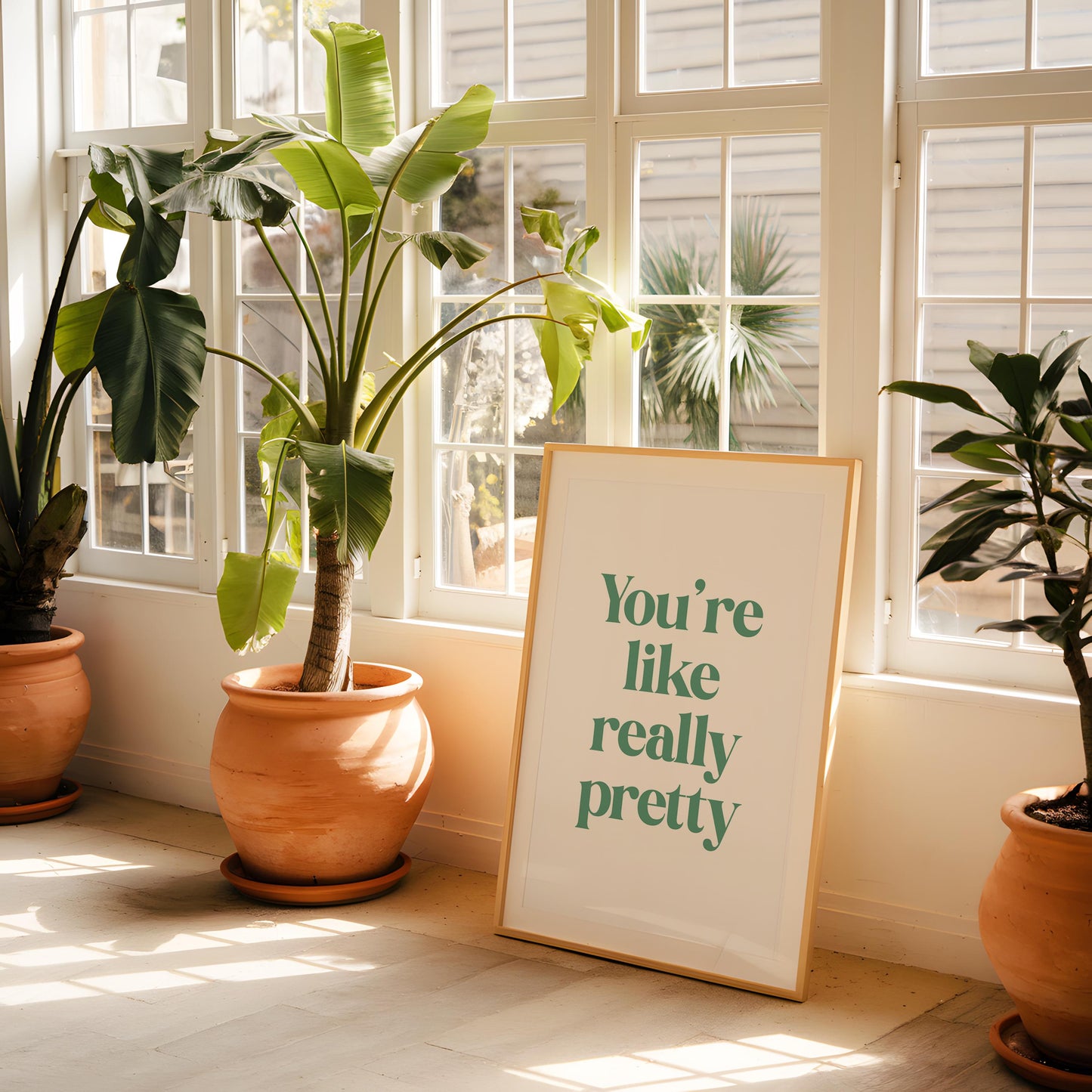 You're Like Really Pretty Print | You're Really Pretty Green Bathroom Print, Girly Bathroom Print, Mean Girls Quote Print, Green Bedroom Art