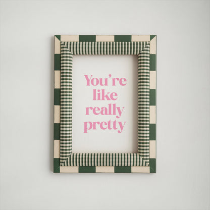 You're Like Really Pretty Print | You're Really Pretty Pink Bathroom Print, Girly Bathroom Print, Mean Girls Quote Print, Pink Bedroom Art