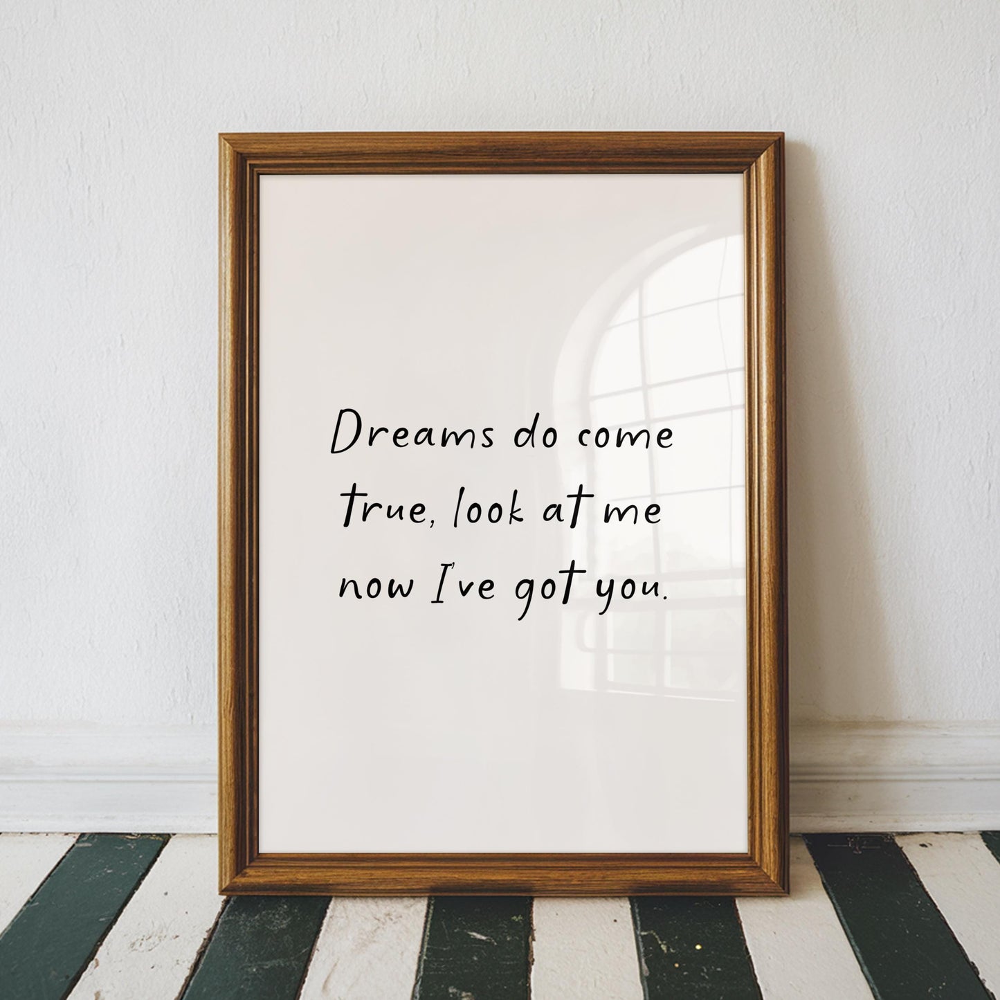 Dreams Do Come True Nursery Print | Cosy Nursery Print, Cute Wall Art for Above Cot, A3 A4 A5 Nursery Quote Print, Custom Nursery Art Prints