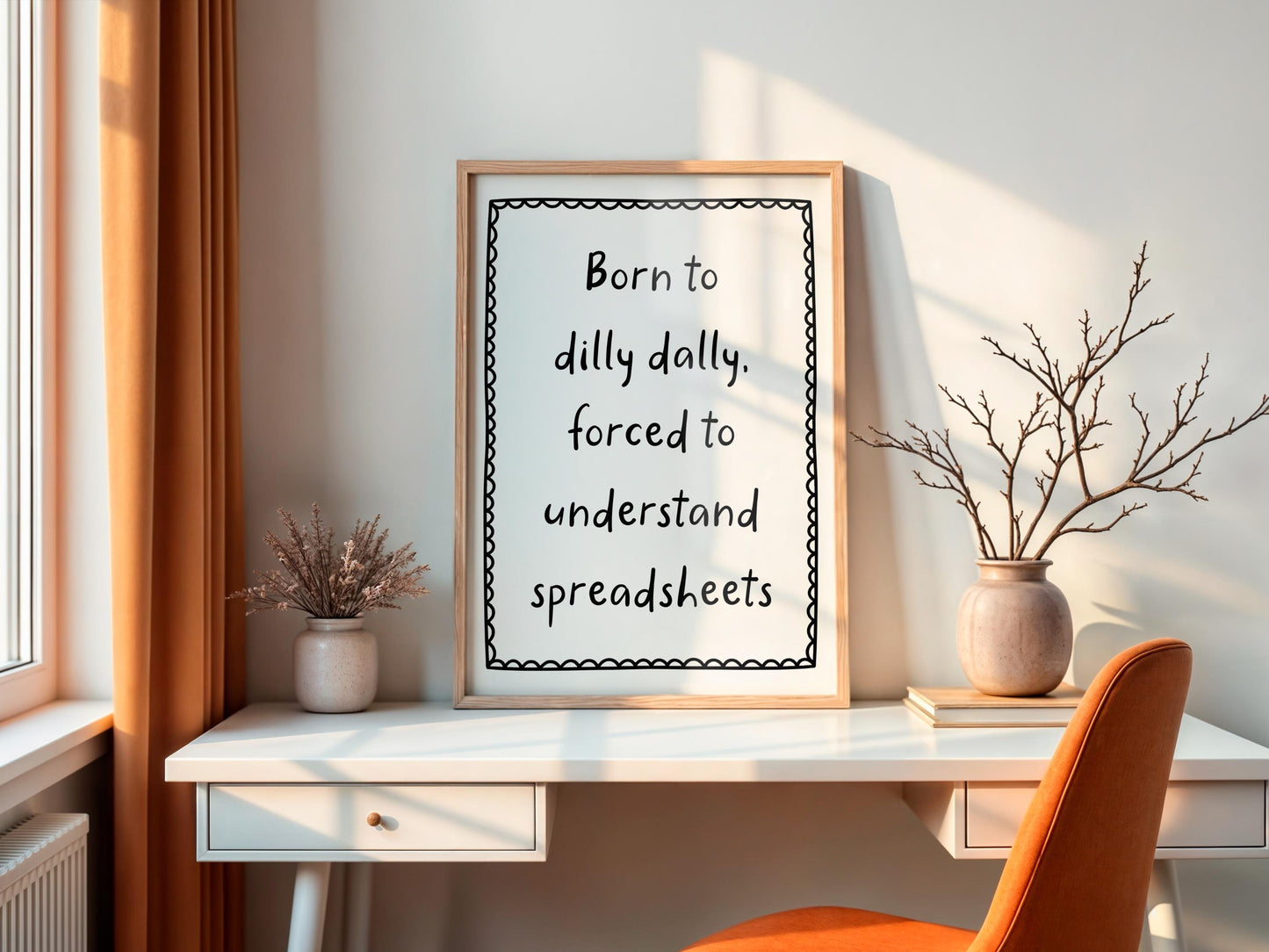 Spreadsheets Accounting Humour Print | Wall Art for Tax Accountant, Bookkeeper Gift for Office Decor, Funny Finance Poster for CPA, Accounts