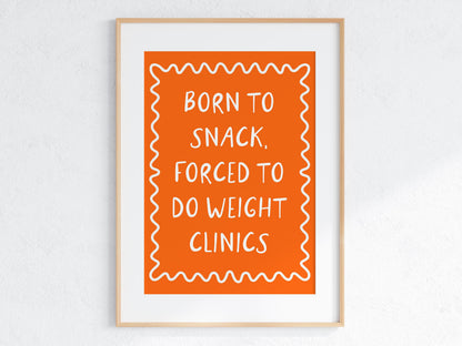 Weight Clinics | Funny Veterinary Nurse Print, Vet Nurse Gift, Veterinary Gift, Vet Clinic Decor, Vet Tech Wall Art, Vet Tech Gift, Funny