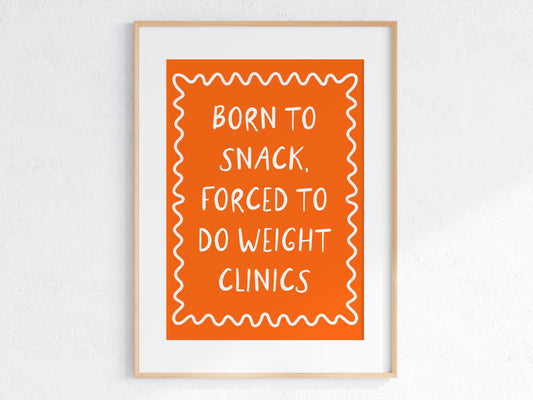 Weight Clinics | Funny Veterinary Nurse Print, Vet Nurse Gift, Veterinary Gift, Vet Clinic Decor, Vet Tech Wall Art, Vet Tech Gift, Funny