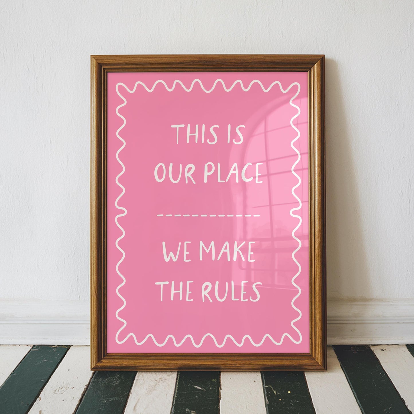 This Is Our Place We Make The Rules Pink Taylor Swift Print | TIOP Lover Print, Lover Lyric Wall Art, Swifty Lyric Print, Taylor Lyric Art