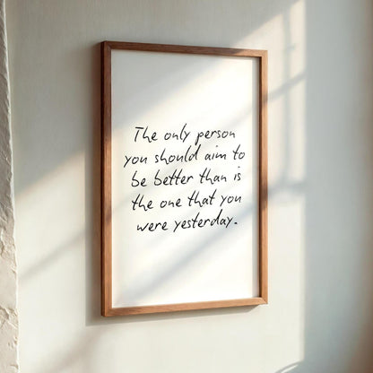 Don't Compare Print | Motivational Prints, Inspirational Prints, Keep Going Wall Art, Comparison Is The Thief of Joy Print, Positive Poster